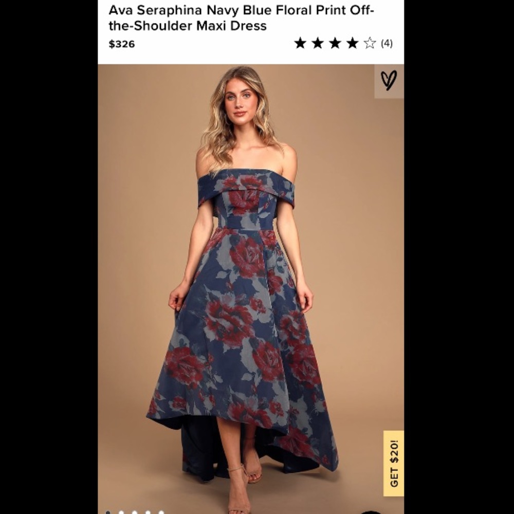Brand New Lulus Formal Floral Dress